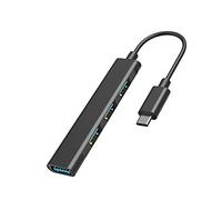 Adaptador divisor multiUSB 3.0 de 3 puertos, lector de tarjetas de alta velocidad tipo C, cable de extensión mini USB-Hub