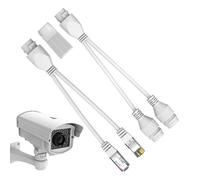 Adaptador divisor Poe Combiner - Divisor de red seguro divisor LAN resistente - Extensor Poe de video para interruptores PoE al aire libre y cámaras de red