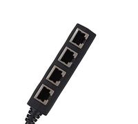 Adaptador Divisor RJ45, Adaptador de Cable de Red, Transmisión Suave para Evitar Daños En La Señal de Internet, Adecuado para Redes, Hogares