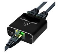 Adaptador Divisor RJ45 De 1 GB, Conector Gigabit, A 2 Vías, For Conectar Cables Red Portátiles(ZY-AW3)