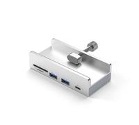 Adaptador divisor USB 3.0 de aleación externa de 4 puertos USB con ranura para tarjetas, estación de acoplamiento de expansión para laptop, convertidores USB