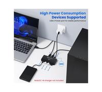 Adaptador Divisor USB 3.0 SA06 para 2 Computadoras, Impresora, 2 Entradas y 4 Salidas, Concentrador Compartido, Conmutador