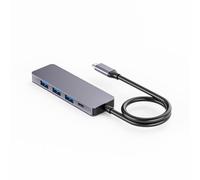 Adaptador divisor USB 3.0 tipo C a 4 puertos USB 3.0 PD de 100 W de carga USB 3.0 tipo C, concentrador de expansión de muelle de 5 Gbps, divisor USB de velocidad de 5 Gbps