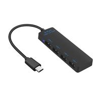 Adaptador divisor USB C a USB 2.0 de 4 puertos para conectar tabletas de teclado y más bases de carga tipo C