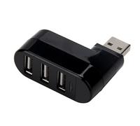 Adaptador divisor USB giratorio de 180 grados, compatible con conexión en caliente, bajo consumo de energía para varios dispositivos USB,