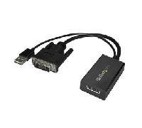 Startech DVI a DisplayPort Alimentado USB - Adaptador