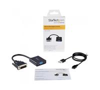 Adaptador dvi - d a vga startech macho - hembra - negro + cable micro usb tipo b a usb tipo a