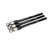 Adaptador Eje M12x1.5 para acero Negro Montaña Carretera Adaptador | para construcción metálica robusta, negro mate, para resistencia , uso rudo, larga duración(M1.5*178mm)