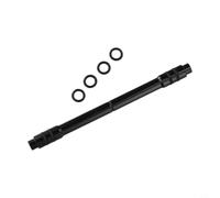 Adaptador Eje Pasante 12 a 9mm 142mm para Bici MTB | Aleación aluminio, conversión 12 a 9mm, longitud 142mm, ideal MTB, incluye anillos goma(Black)