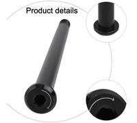 Adaptador Eje Pasante 174mm para Remolque Bici Adaptador Eje | Aleación aluminio para serie 7, ligero 45g, acabado negro mate, ideal frenada disco, montaje rápido(Φ12*168L*M12(P1.0)*19L)