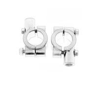 Adaptador Elevador 2 Abrazaderas Para Espejo Retrovisor De Motocicleta (22 Mm, 10 Mm, 8 Mm Y 25 Mm)(Silver 10mm 22mm)