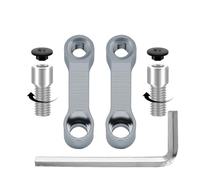 Adaptador Elevador Adaptador Extensión Espejos Retrovisores Motocicleta M10 Para Espejo Base Elevación Soporte Tornillo Accesorios(GRAY)