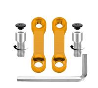 Adaptador Elevador Adaptador Extensión Espejos Retrovisores Motocicleta M10 Para Espejo Base Elevación Soporte Tornillo Accesorios(YELLOW)