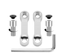 Adaptador Elevador Adaptador Extensión Espejos Retrovisores Motocicleta M10 Para Espejo Base Elevación Soporte Tornillo Accesorios(WHITE)