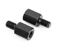 Adaptador Elevador Adaptadores Extensión Para Espejo Retrovisor Motocicleta M8 8 Mm M10 10 Mm Rosca Derecha Izquierda Sentido Antihorario Tornillos Cambio.(30MM M10)
