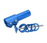 Adaptador elevador de manillar de aleación de aluminio para bicicleta de montaña, elevador de vástago para horquilla de 28,6mm/1,13 pulgadas (Azul)