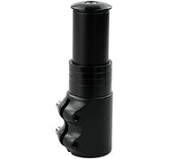 Adaptador Elevador de Manillar de Bicicleta, Aluminio Negro, 28,6 mm, 124 mm para Bicicleta, Adaptador de Altura, vástago Ajustable