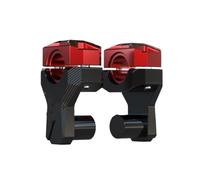 Adaptador Elevador De Manillar Motocicleta 22 A 28 Mm Elevador Manillar(Red L2)