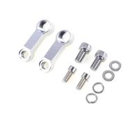 Adaptador Elevador Espaciadores Elevación Para Espejo Retrovisor Motocicleta Adaptador Extensión Base Aleación Aluminio Soporte Tornillo Accesorios Para(White)