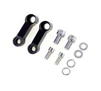 Adaptador Elevador Espaciadores Elevación Para Espejo Retrovisor Motocicleta Adaptador Extensión Base Aleación Aluminio Soporte Tornillo Accesorios Para(BLACK)