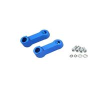 Adaptador Elevador Espejos Retrovisores De La Motocicleta Extensión Riser Extender Adaptador Espejo Retrovisor Accesorio Base Tornillo Soporte(BLUE)