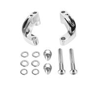 Adaptador Elevador Kit Adaptador De Extensión Para Reubicación Del Elevador Espejo Motocicleta Adaptadores(Silver)