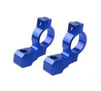 Adaptador Elevador Manillar 2 Piezas Soporte Universal para Espejo Retrovisor Motocicleta Bicicleta, ATV Adaptador Montaje, CNC Aluminio 22 Mm Y 7/8" Manillar(Blue)