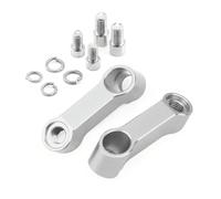 Adaptador Elevador Para CV3 Para DTX360 Para AK550 Espejo Retrovisor Extensible Accesorios De Motocicleta Espejos Soporte De Extensión Elevador(WHITE)
