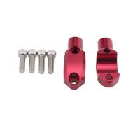 Adaptador Elevador Para GSR 600 750 Para GSR600 Para GSR750 Para GSX-S750 Para GSX-S1000/F/GT Manillar Cilindro Maestro Embrague Freno Soporte Montaje Abrazadera Espejo(RED)
