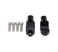 Adaptador Elevador Para GSR 600 750 Para GSR600 Para GSR750 Para GSX-S750 Para GSX-S1000/F/GT Manillar Cilindro Maestro Embrague Freno Soporte Montaje Abrazadera Espejo(BLACK)