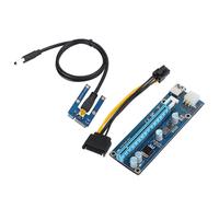 Adaptador elevador PCIe de alto rendimiento para minería, extensor mejorado con interfaz USB 3.0 y de 6 pines para transferencia de datos de baja