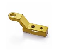 Adaptador Elevador Soporte Expansor De Espejo Retrovisor Para Motocicleta Para Meteor 350 500 65(YELLOW)