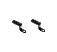 Adaptador Elevador Soporte Extensor De Montaje Para Espejo Retrovisor De Motocicleta De Aluminio Para Soporte De Motocicleta Y Bicicleta, Soporte Para Teléfono Móvil.(BLACK)