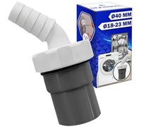 Adaptador Empalme Desague Lavadora con Salida para Tubo Ø40 mm y Entrada Ø18-23 mm - Adaptador Desagüe para Lavavajillas - Garantía de 10 Años - MONTERAL