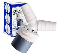 Adaptador Empalme Desague Lavadora con Salida para Tubo Ø40 mm y Entrada Ø18-24 mm - Doble Pipeta Desague en Y está Fabricado en ABS para Lavavajillas - 2 Piezas de Abrazaderas Ø20-32 mm - MONTERAL