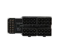 Adaptador en ángulo Superior ATX 4 8P, Placa adaptadora de Corriente para Tarjeta gráfica, Adaptador GPU de 180 Grados con Carcasa de aleación de Aluminio, 600W 12V HPWR Plug and (Plata)