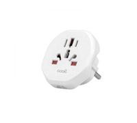 ADAPTADOR ENCHUFE COOL UNIVERSAL EUROPA WHITE