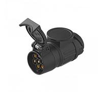 Adaptador Enchufe de 13 a 7 Polos Camión Acople de Remolque Enganche Accesorio Cable Remolque Quad Enchufe Conexión Plástico 12 V Adaptador de Enchufe Enchufe Adaptador Auto Turismo Acople