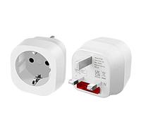 Adaptador Enchufe Español a Ingles, Español 2-Pin Europa a 3-Pin Reino Unido,Adaptador De Viaje Tipo G,para Irlanda Escocia Britanico Maldivas Gran Bretaña (Tipo G)