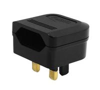 Adaptador Enchufe Euro a UK con Fusible Conversor 2 Pines Planos a 3 Pines para Reino Unido Irlanda Chipre y Hong Kong