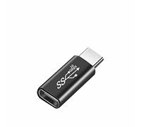 Adaptador Enchufe Europeo Americano Adaptador Audio Rate USB Type-C de Video y 10 Gbps Fast 3.1 Admite Adaptador Enchufe Secador (C, One Size)