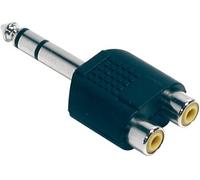 Adaptador Enchufe Jack 6.5mm Estéreo Macho - 2 RCA Hembra