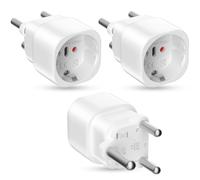Adaptador Enchufe Sudáfrica a España Vecbmn, 3 Piezas Adaptador Sudáfrica, A-daptador de Viaje S-udáfrica Tipo M para S-udáfrica, Mozambique, Bután, Namibia, Botswana