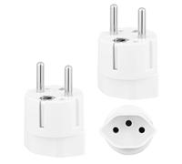 Adaptador Enchufe Suizo a Europa, Tipo J a Tipo E/F Schuko Adaptador para Alemania Francia España Países Bajos Austria Portugal