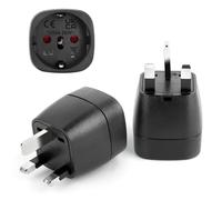 Adaptador Enchufe UK, 2 Piezas Adaptador de Viaje Tipo G para Reino Unido Irlanda Escocia Britanico Maldivas
