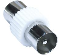 Adaptador Enchufe Unión TV RF Macho - RF Macho