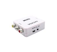 Adaptador escalador convertidor VGA a AV mini compatible con 1080P VGA2AV PC TV HD computadora