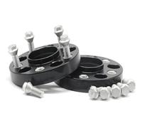 Adaptador Espaciador De Rueda De 2 Piezas 20/25/30/35/40/50 Mm PCD 5x112 57,1 Mm Para TT Q3 R8 A3 A6(2PCD 20mm Black)