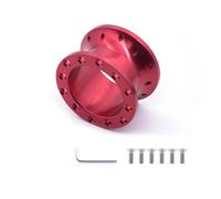 Adaptador Espaciador Para Volante Deportivo De 30 Mm A 50 Mm Aluminio CNC Para Kit De Buje De Carreras Tuning De Coche Ejes De Volante De Coche(50MM-Red)