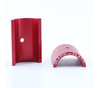 Adaptador espaciador reductor de vástago de manillar 1 par de aleación de aluminio para bicicleta de 25 4 mm a 31 8 mm para un mejor bloqueo del manillar